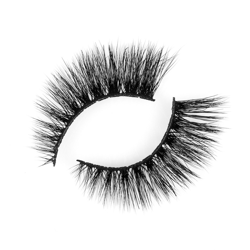 Hotsale natural black mink fur lashes with wholesale price JH20
